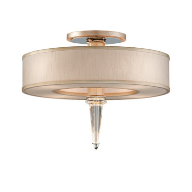 Semi-Flush Mts. Drum Shade by Corbett Lighting ( 68 | 166-34-WSL/SS Harlow ) 