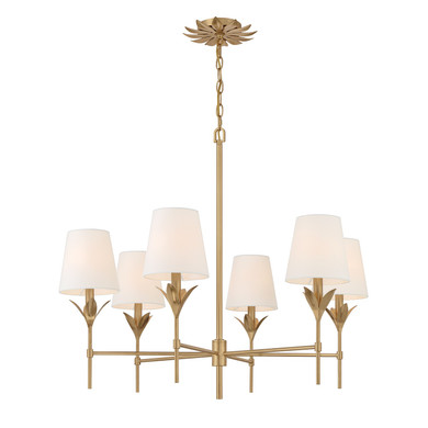Mid. Chandeliers Candle by Crystorama ( 60 | 568-GA Broche ) 