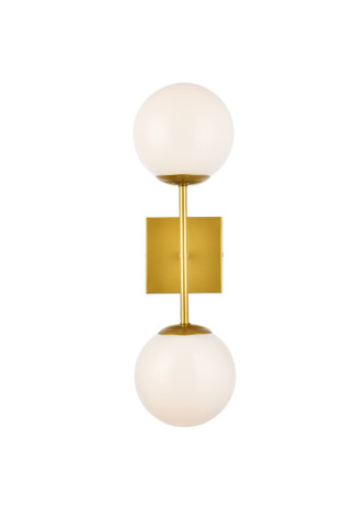 Sconces Double Glass by Elegant Lighting ( 173 | LD2358BR Neri ) 