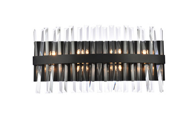 Bathroom Fixtures Cylindrical / Linear by Elegant Lighting ( 173 | 6200W24BK Serephina ) 