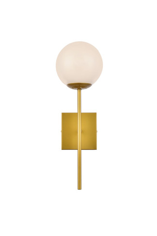 Sconces Single Glass by Elegant Lighting ( 173 | LD2360BR Neri ) 