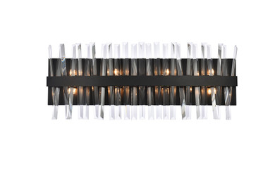 Bathroom Fixtures Cylindrical / Linear by Elegant Lighting ( 173 | 6200W30BK Serephina ) 