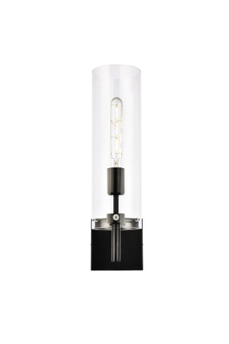 Sconces Single Glass by Elegant Lighting ( 173 | LD2362BK Savant ) 