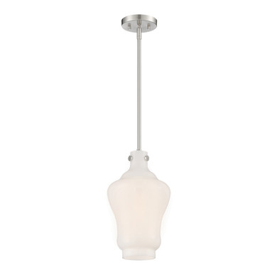 Mini Pendants Glass Down by Designers Fountain ( 43 | D229M-9P-BN Moonlight ) 