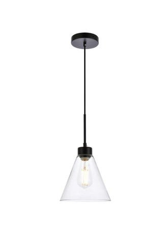 Pendants Glass Down by Elegant Lighting ( 173 | LD2501BK Mera ) 