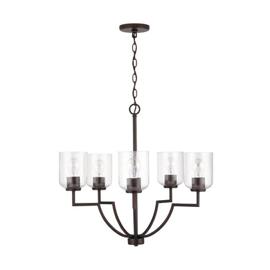 Mid. Chandeliers Glass Up by Capital Lighting ( 65 | 439351BZ-500 Carter ) 