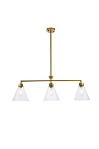 Linear/Island 3 Light Bar by Elegant Lighting ( 173 | LD2502BR Mera ) 