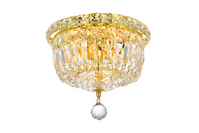 Flush Mounts Bowl Style by Elegant Lighting ( 173 | LD2528F10G Wiley ) 