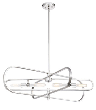 Linear/Island 4 Light + by Designers Fountain ( 43 | 93138-PN Kenzo ) 