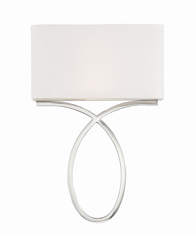 Sconces Double Candle by Crystorama ( 60 | BRK-A3702-PN Brinkley ) 