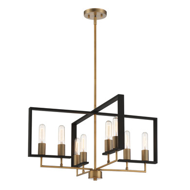 Mid. Chandeliers Geometric/Linear by Designers Fountain ( 43 | D233M-8CH-OSB Chicago PM ) 