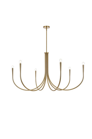 Large Chandeliers Candle by Elegant Lighting ( 173 | LD722D55SG Layne ) 