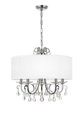 Mid. Chandeliers Drum Shade by Crystorama ( 60 | 6625-CH-CL-MWP Othello ) 