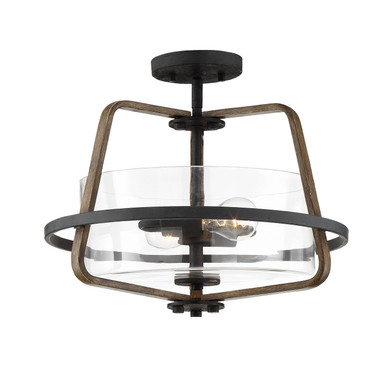 Semi-Flush Mts. Bowl Style by Designers Fountain ( 43 | 93511-FB Ryder ) 