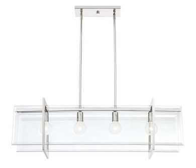 Linear/Island 4 Light + by Designers Fountain ( 43 | 93638-PN Ethan ) 