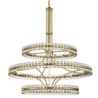 Large Chandeliers Ring/Halo by Crystorama ( 60 | CLO-8000-AG Clover ) 