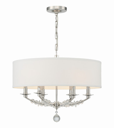 Mid. Chandeliers Drum Shade by Crystorama ( 60 | 8016-PN Mirage ) 