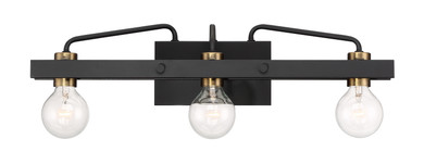 Bathroom Fixtures Three Lights by Designers Fountain ( 43 | 94203-BK Ravella ) 