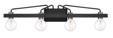 Bathroom Fixtures Four Lights by Designers Fountain ( 43 | 94204-BK Ravella ) 