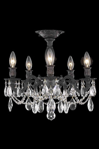 Semi-Flush Mts. Candle by Elegant Lighting ( 173 | 8205F18DB/RC ) 