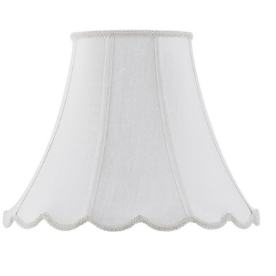 Shades Fancy by Cal Lighting ( 225 | SH-8105/14-WH PIPED SCALLOP BELL ) 
