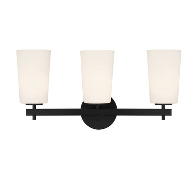 Bathroom Fixtures Three Lights by Crystorama ( 60 | COL-103-BK Colton ) 