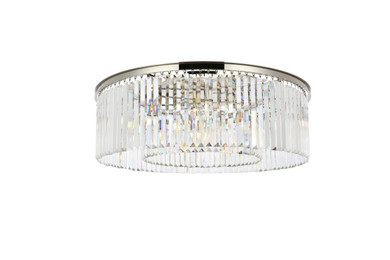 Flush Mounts Drum Shade by Elegant Lighting ( 173 | 1238F43PN/RC Sydney ) 