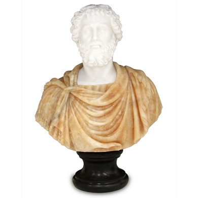 Home Accents Statues/Sculptures by Currey and Company ( 142 | 1200-0664 Thanos Marble Bust Sculpture ) 