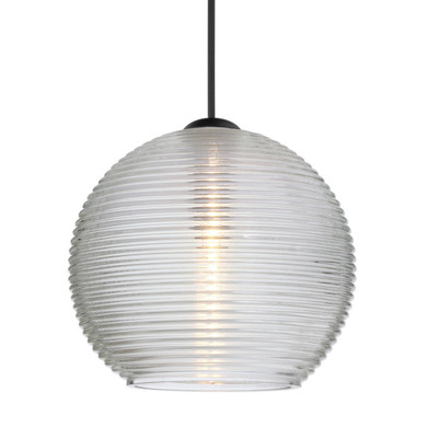 Mini Pendants Glass Down by Besa ( 74 | X-461500-LED-BK Besa Kristall 6 Pendant ) 