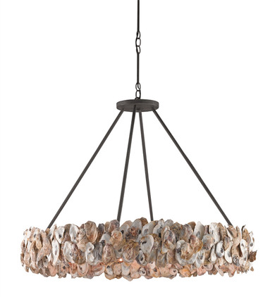 Large Chandeliers Candle by Currey and Company ( 142 | 9672 Oyster Shell Collection ) 