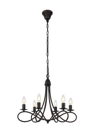 Mid. Chandeliers Candle by Elegant Lighting ( 173 | 1452D22DB Lyndon ) 