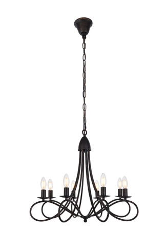 Mid. Chandeliers Candle by Elegant Lighting ( 173 | 1452D28DB Lyndon ) 