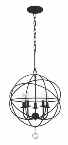 Mini Chandeliers Sphere by Crystorama ( 60 | 9224-BK Solaris ) 