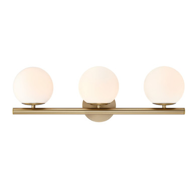 Bathroom Fixtures Three Lights by Designers Fountain ( 43 | D252C-3B-BG Crown Heights ) 