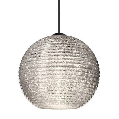 Mini Pendants Glass Down by Besa ( 74 | X-4615GL-BK Besa Kristall 6 Pendant ) 