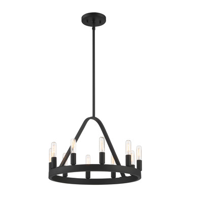Mini Chandeliers Candle by Designers Fountain ( 43 | D254C-10CH-BK Carousel ) 