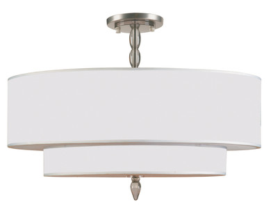 Semi-Flush Mts. Drum Shade by Crystorama ( 60 | 9507-SN_CEILING Luxo ) 