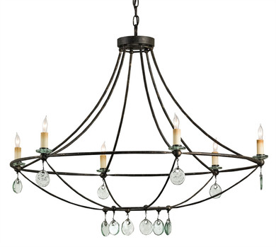 Mid. Chandeliers Candle by Currey and Company ( 142 | 9921 Novella Collection ) 