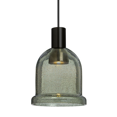 Mini Pendants Glass Down by Besa ( 74 | X-KIBAMS-LED-BK Besa Kiba Pendant ) 