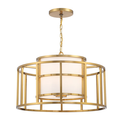 Mid. Chandeliers Drum Shade by Crystorama ( 60 | 9595-LG Hulton ) 