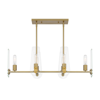 Linear/Island 4 Light + by Designers Fountain ( 43 | D256M-IS-BG Bergen Beach ) 