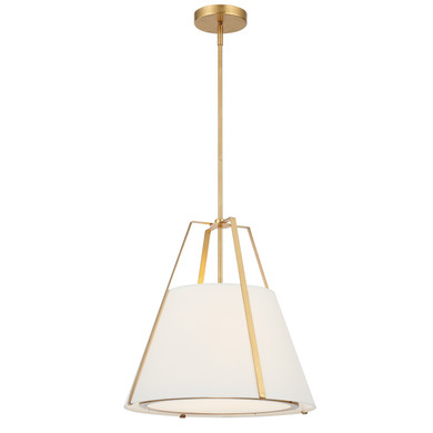 Pendants Fabric Shade by Crystorama ( 60 | FUL-904-GA Fulton ) 