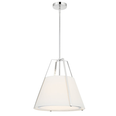 Pendants Fabric Shade by Crystorama ( 60 | FUL-904-PN Fulton ) 