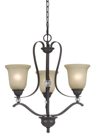Mini Chandeliers Glass Shade by Cal Lighting ( 225 | FX-3530/3 Riverton ) 