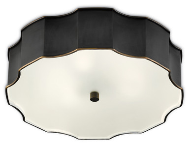 Flush Mounts Drum Shade by Currey and Company ( 142 | 9999-0046 Wexford Collection ) 