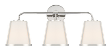 Bathroom Fixtures Three Lights by Crystorama ( 60 | FUL-913-PN Fulton ) 