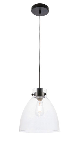 Pendants Glass Down by Elegant Lighting ( 173 | LD5029D11BK Frey ) 
