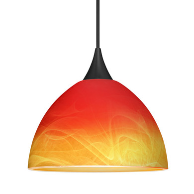 Mini Pendants Glass Down by Besa ( 74 | X-4679SL-BK Besa Brella Pendant ) 