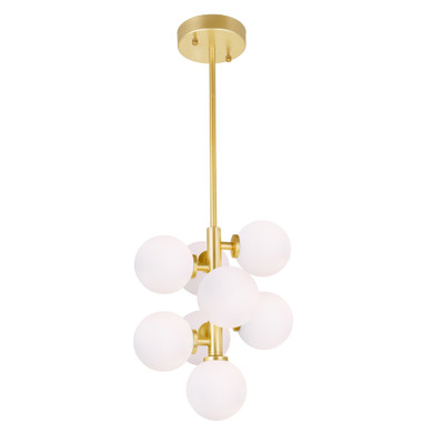 Pendants Glass Down by CWI Lighting ( 401 | 1020P12-8-602 Arya ) 
