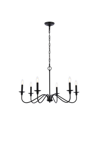 Mid. Chandeliers Candle by Elegant Lighting ( 173 | LD5056D30MB Rohan ) 